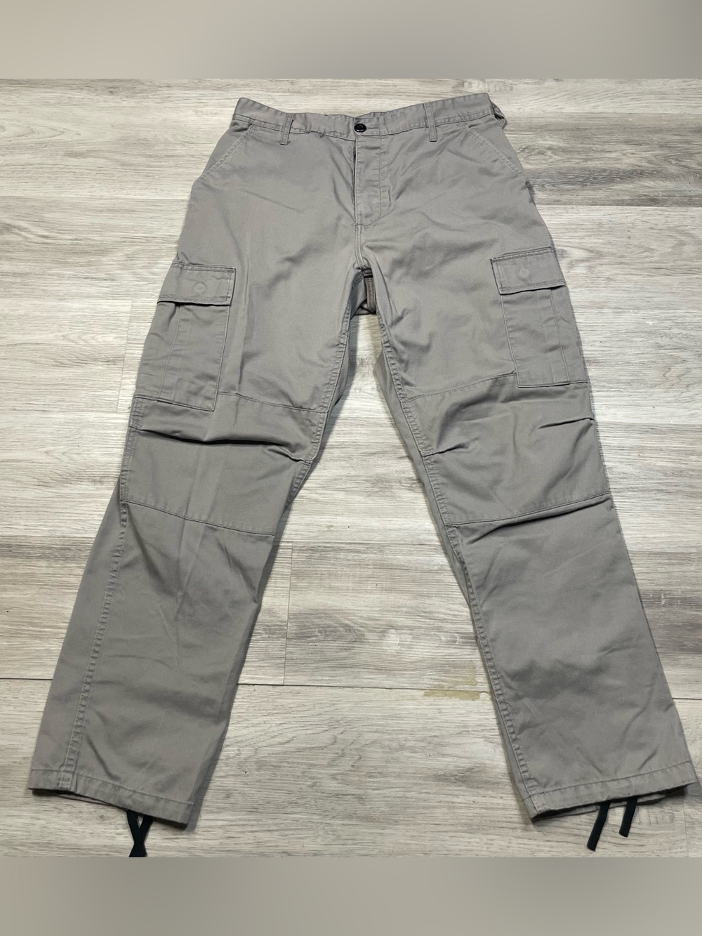 Military Utility Pants in Light Gray